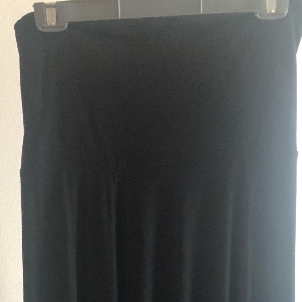 Black maxi skirt (floor length)